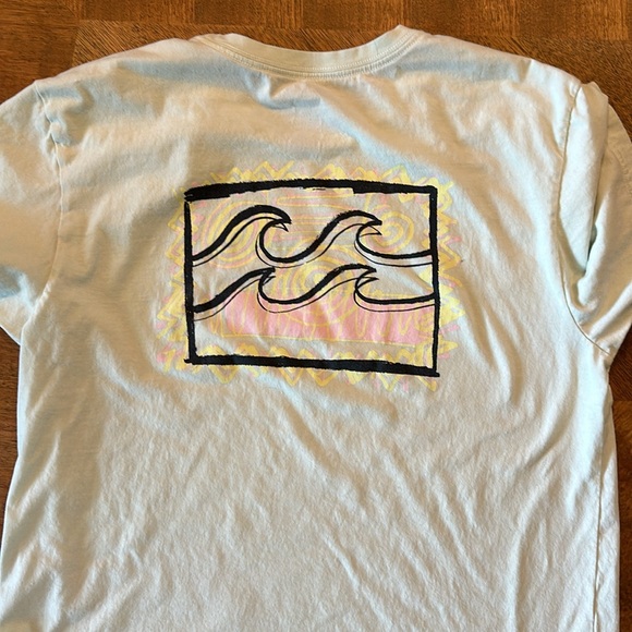 Men’s Billabong tshirt in a lemon lime color - Picture 4 of 4